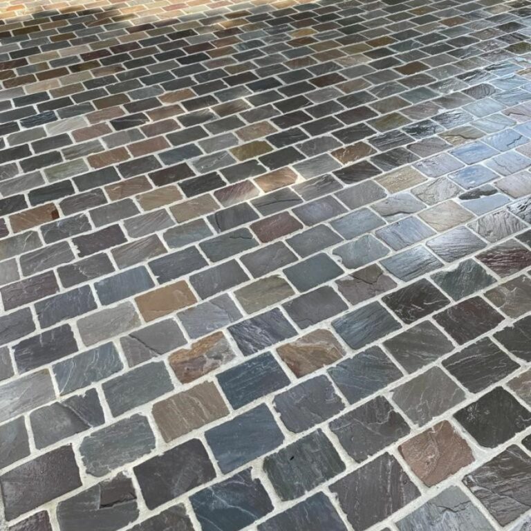 pose de pavé autobloquant